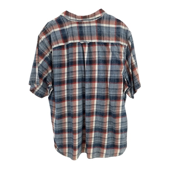 Tommy Bahama Button Up Plaid Casual Camp Shirt Seaspray Men’s XXL Short Sleeve - Picture 6 of 13